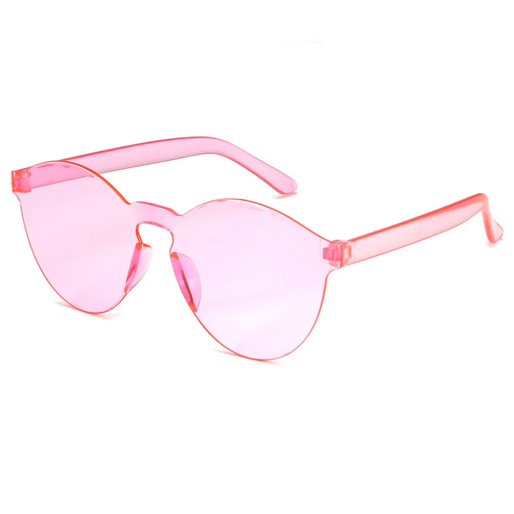 

Free shipping Frameless jelly transparent Sunglasses candy Sunglasses Integrated Ocean Film