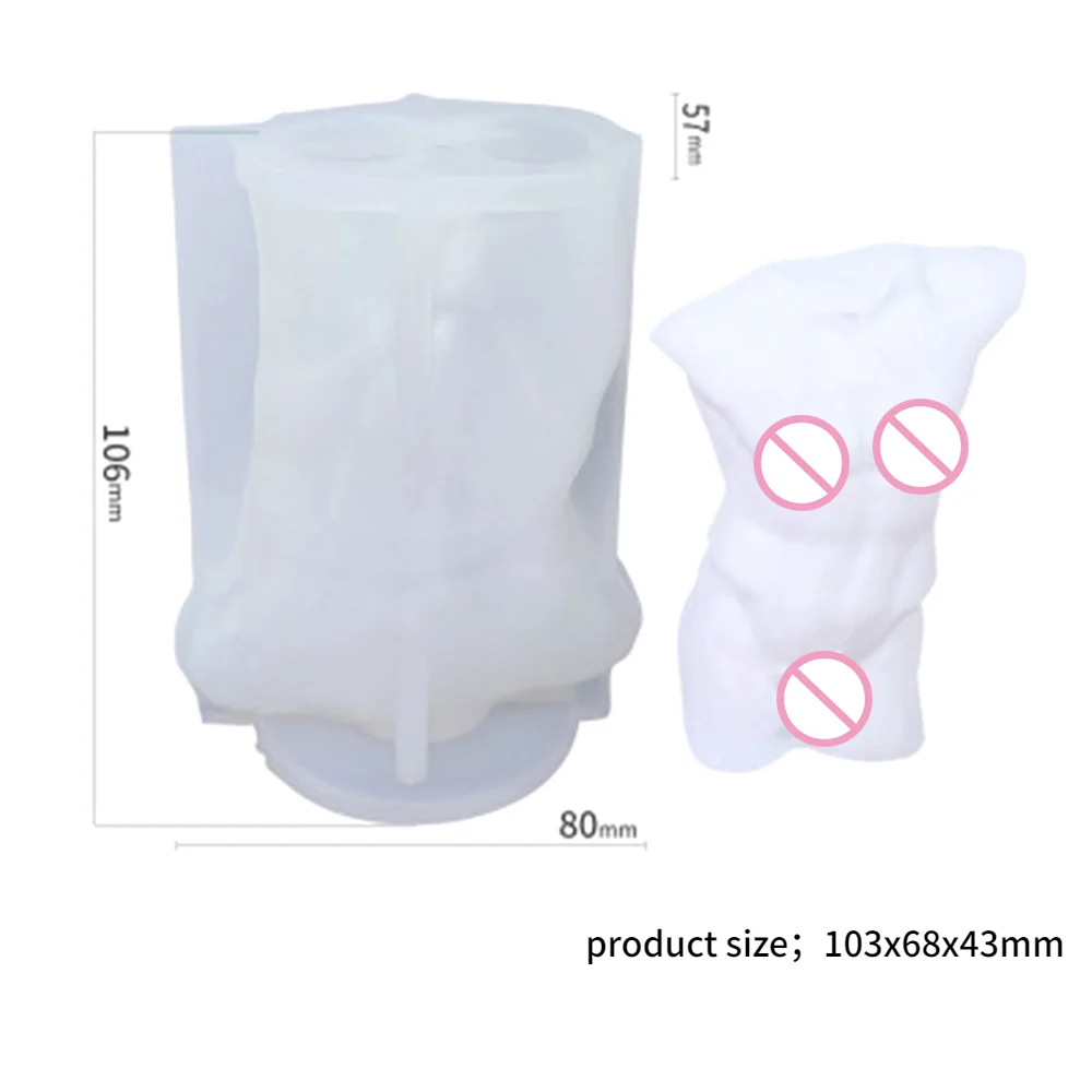 Новый Для мужчин женщин лампы в форме свечи силиконовые формы 3D мужской