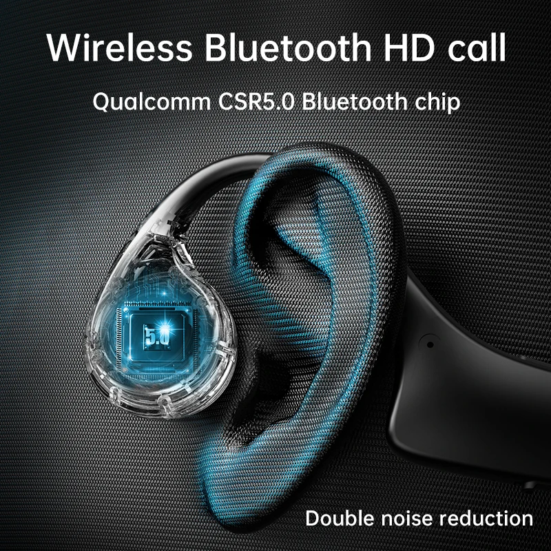 DDJ H10 Bone Conduction Headphones Bluetooth Wireless Headset MP3 Player Built In 8G Memory Waterproof Sports Earphones With Mic |