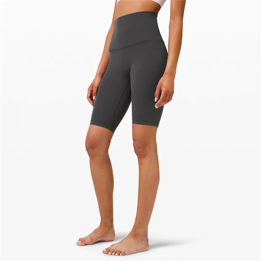 

2020 Women's Vital Yoga Sports shorts skin-friendly nude fitness pants high waist peach hips five-point tight yoga pants DS67