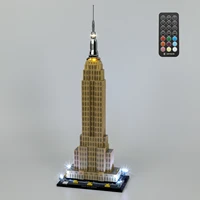 lightaling led light kit for 21046 architecture empire state remote control version