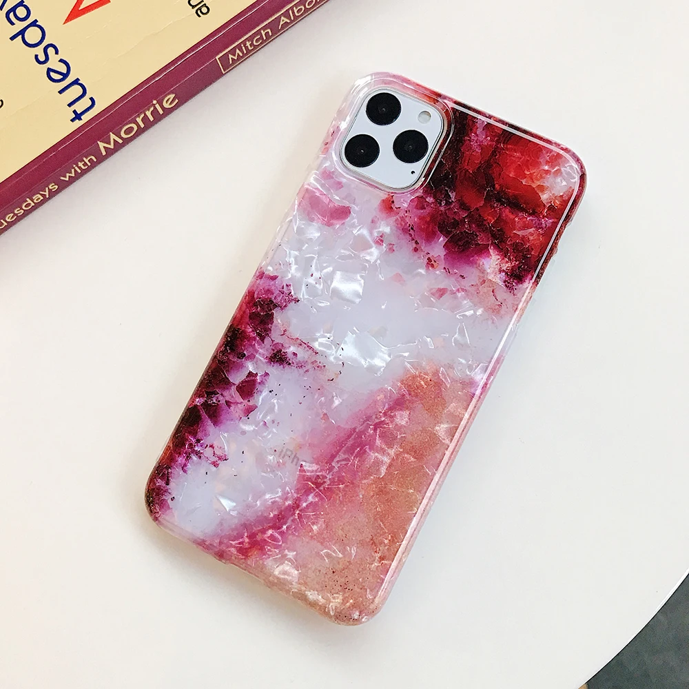 k(No Ring) LOVECOM Ретро Цветочный кольцо стенд чехол для телефона для iPhone 11 Pro Max XR XS Max XS 7 8 6 Plus чехол мягкий IMD Dream Shell чехол для телефона - Цвет: k(No Ring)