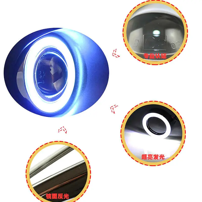 Превосходная светодиодный лампы Противотуманные фары COB источник Ангел глаз