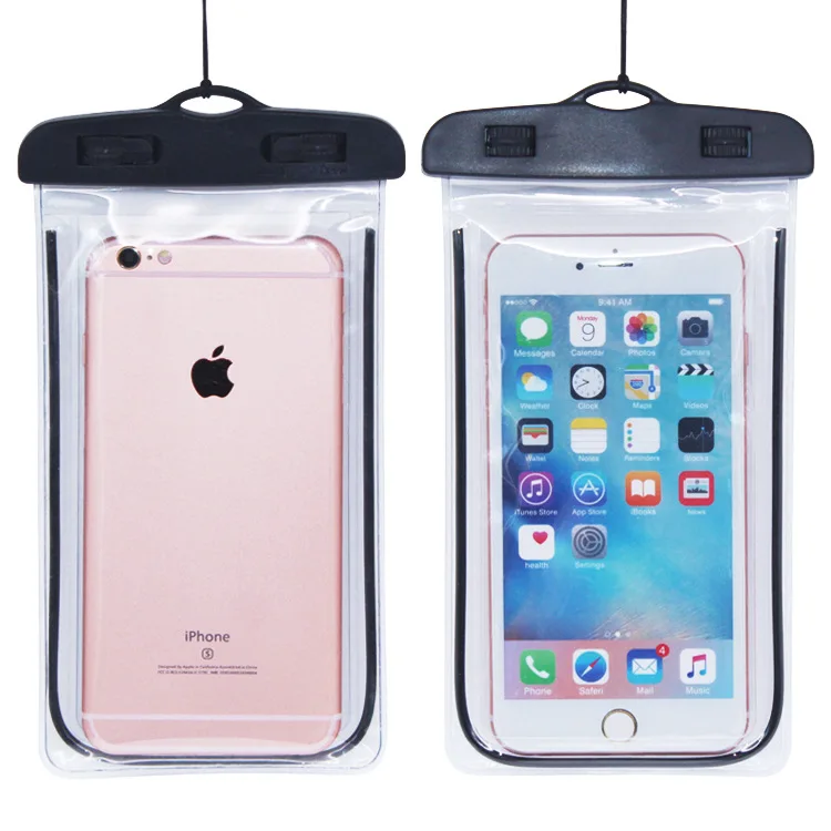 

Universal Drift Diving Swimming Bag Underwater Dry Luminous Beach Bag Waterproof Dry Bag Pouch for 3.5-6 Inch Mobile Phone