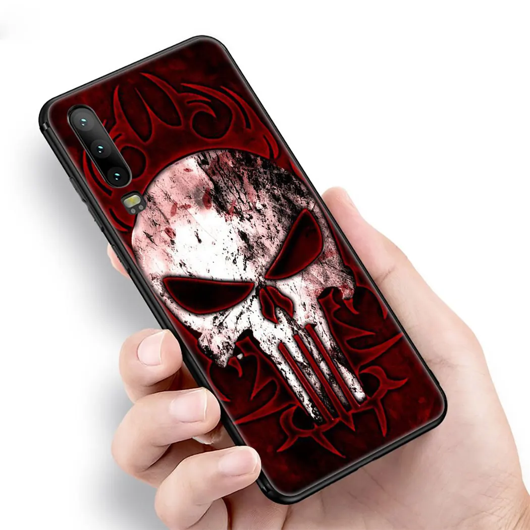 IYICAO The Punisher Frank Castle Soft Silicone Case for Huawei P Smart Z Plus 2019 P30 P20 P10 Lite Pro Phone |