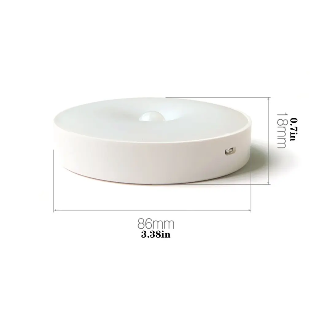 

USB Rechargeable Night Light Smart Motion Sensor Led Light With Magnetic Base Mobile Light For Cabinet Bedroom Kitchen Stairs