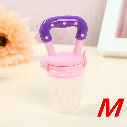 Pink L 1 шт., детский Безопасный инструмент для кормления молоком и фруктами, Безопасный инструмент для соски, Прорезыватель для зубов, соска AU, уход за полостью рта, забавные игрушки - Цвет: Pink L