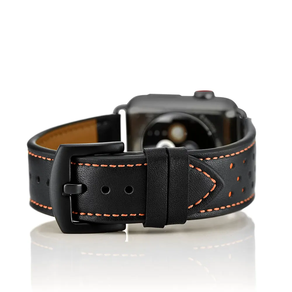 KISSCASE деловой кожаный ремешок для Apple Watch 4 3 2 1 42 мм 38 Nike + 40 44 браслеты | Электроника