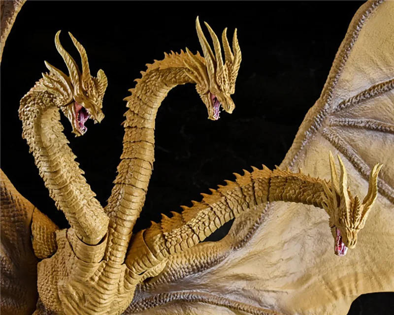 S. Monsterarts King Ghidrah ПВХ фигурка Подвижная кукла фигурки из фильма модель игрушки для