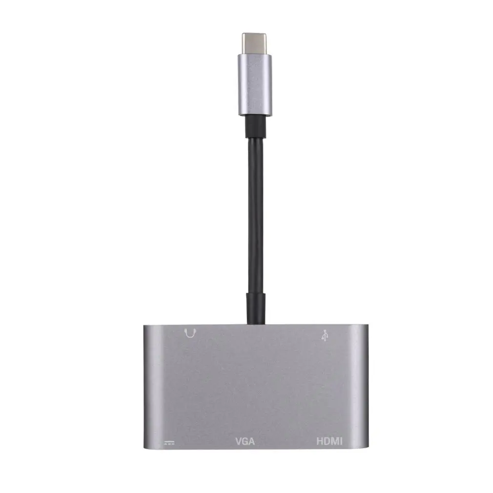 Адаптер USB Type C на HDMI/VGA/3 5 мм/USB 3 0/PD|Компьютерные кабели и разъемы| |