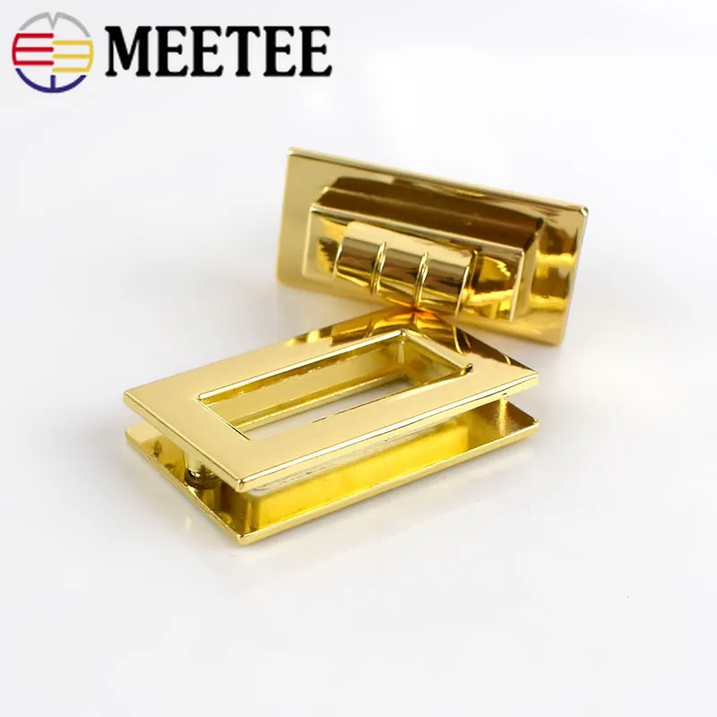 

2pcs High Quality Rectangle Turn Twist Lock Closure Clasp Fashion Bag Buckle Locks DIY Leather Crafts