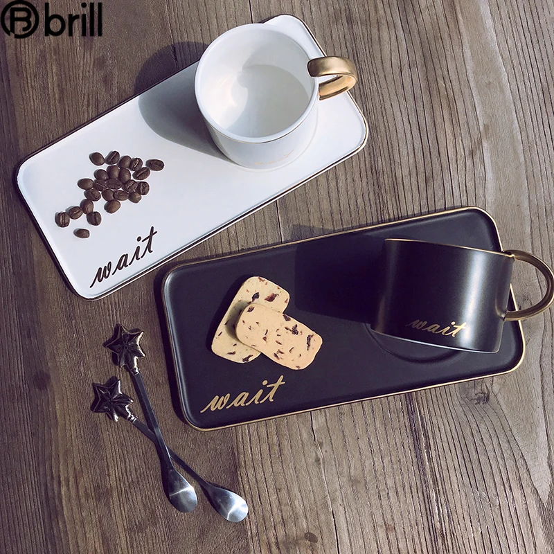 

Luxury Porcelain Coffee Cup Set Ceramic Office Tea Cups High with Saucer Home Drinkware Afternoon Tea Cups Turkish Coffee Set 5