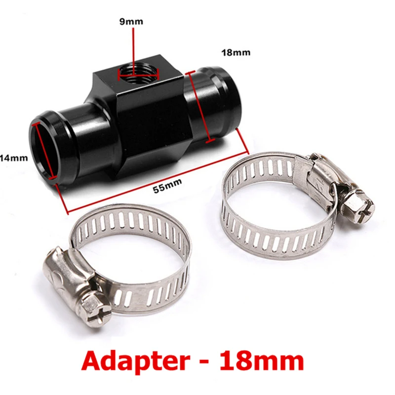 Adapter 18mm Upgrad KOSO универсальный мотоцикл цифровой Wtaer температура вольтметр синхронизации Многофункциональный Mini3 мотоцикл термометр Вольтметр - Цвет: Adapter 18mm