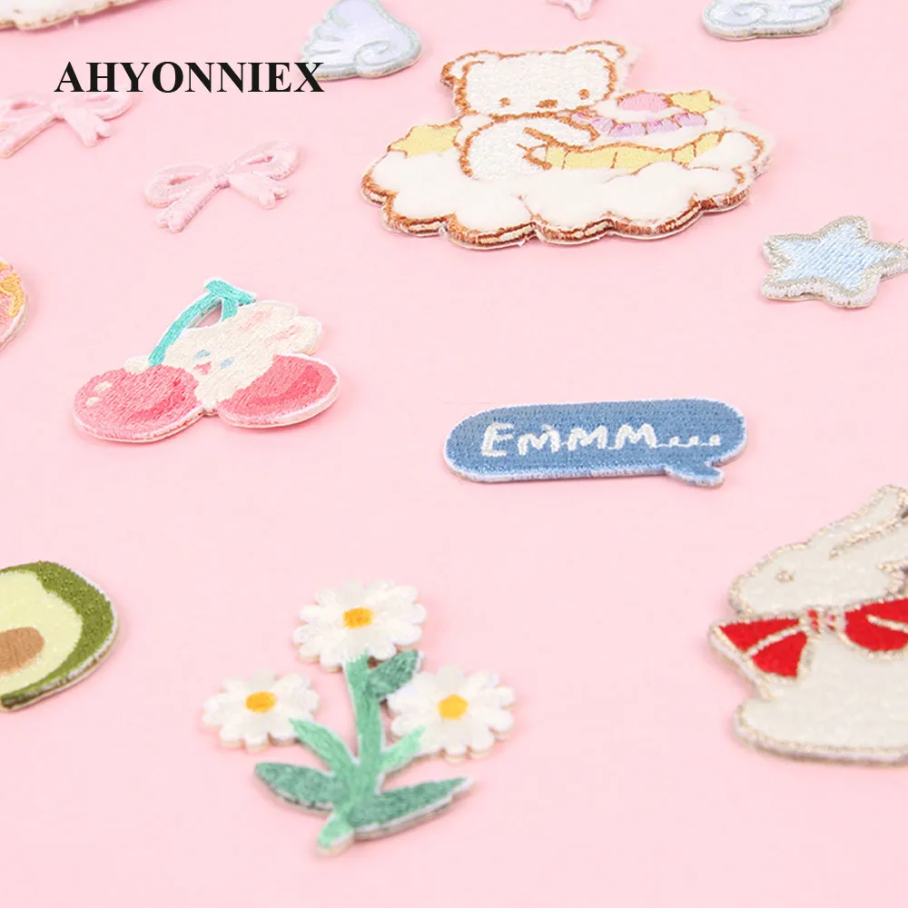 AHYONNIEX 1 шт. вышивка ремонт искусственная куртка джинсовая тетрадь мультфильм