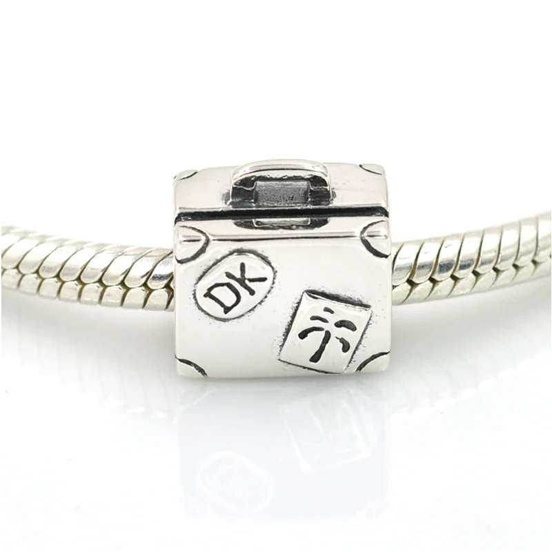 

Fits Pan Charms Bracelet Travel Suitcase Charm Bead Original 925 Sterling Silver Beads Jewelry Making Diy Bracelets