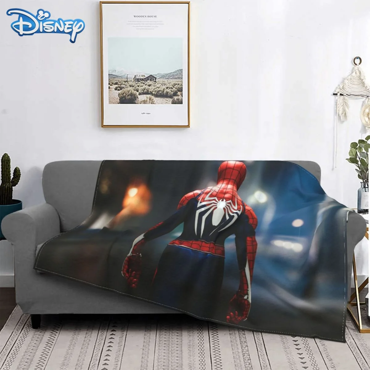 

Disney Marvel Spider-Man Plush Blanket 3D Printing Sherpa Adult Children Blanket Soft Warm flannel Throw Sofa Bed Cover Plaid