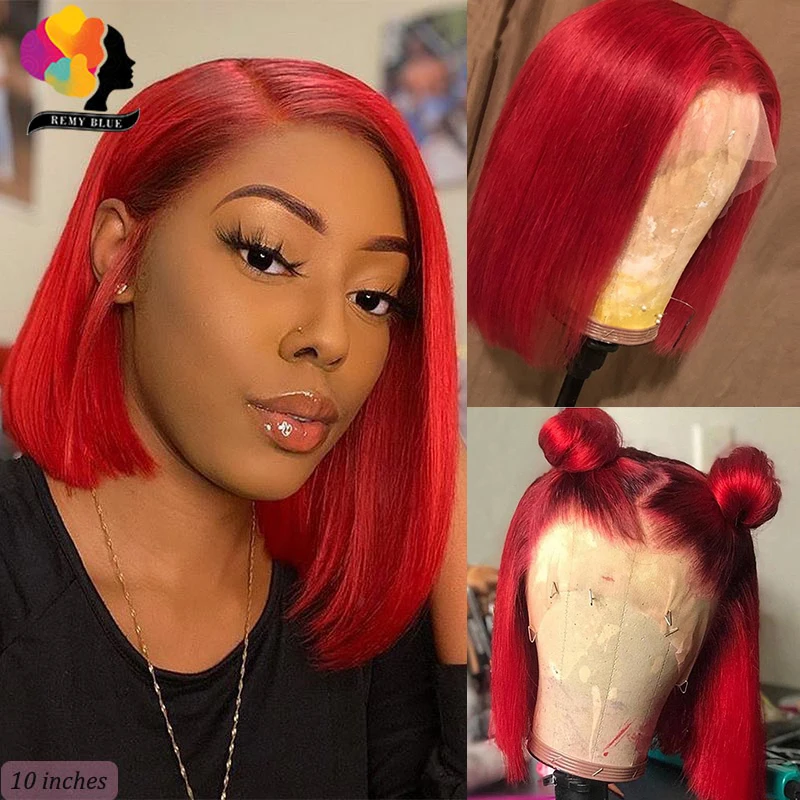 

Бразильские прямые парики Remyblue 99J 13X 1, парики из натуральных волос, предварительно выщипанные, 150 парики из натуральных волос Реми