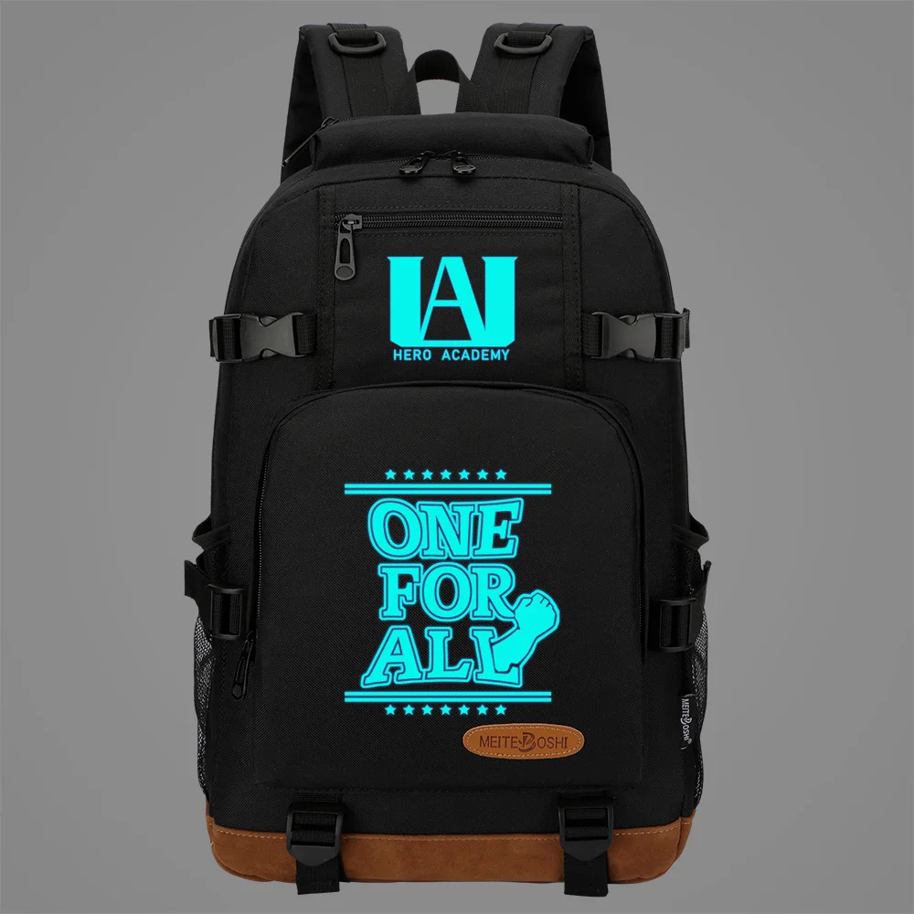 

New Luminous Anime My Hero Academia Boys Girls Kids School Book Bags Women Bagpack Teenagers Canvas Men Laptop Travel Backpack