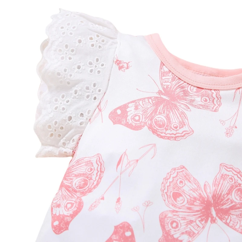 

Summer Baby Butterfly Pattern Sleeveless Romper Children's Clothing
