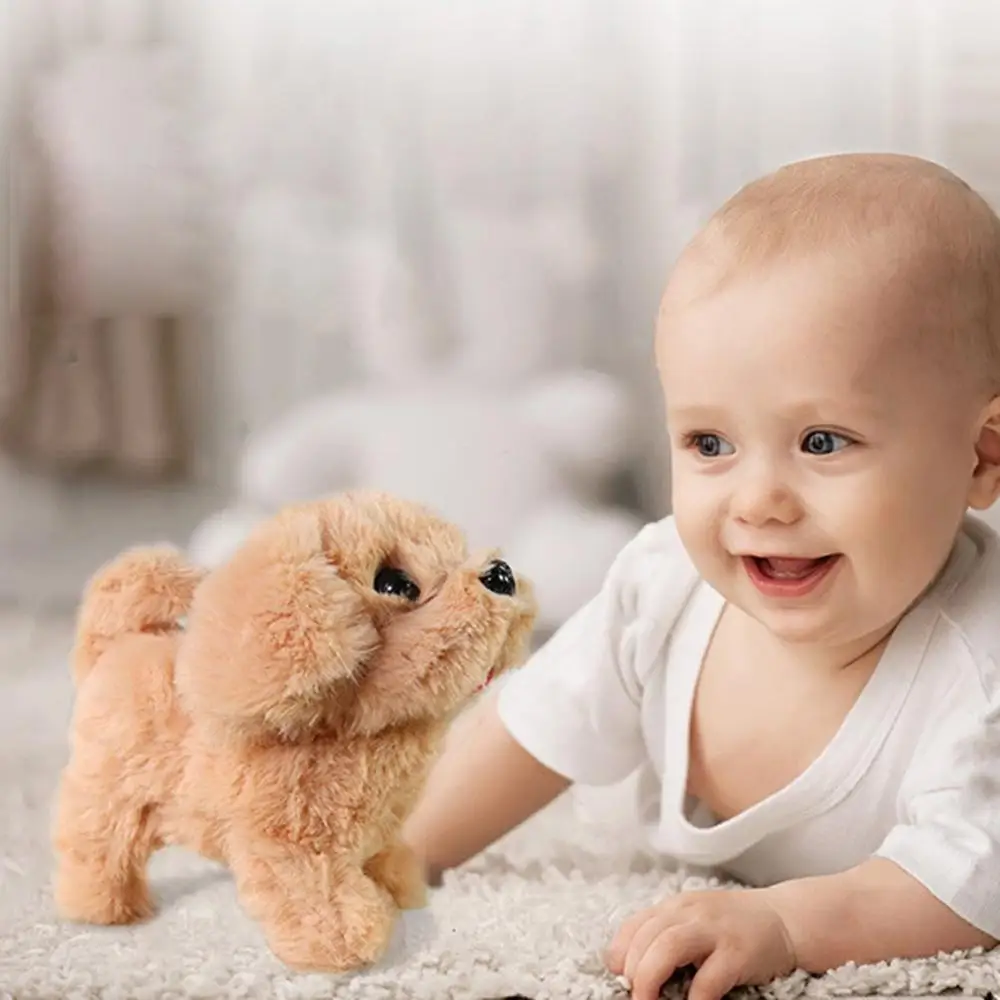 Электронная плюшевая игрушка для домашних животных имитация плюшевого робота