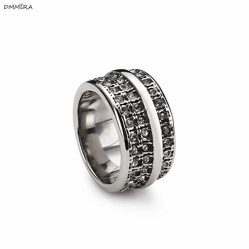 Популярные трендовые двухрядные сверлильные кольца цветные ювелирные изделия