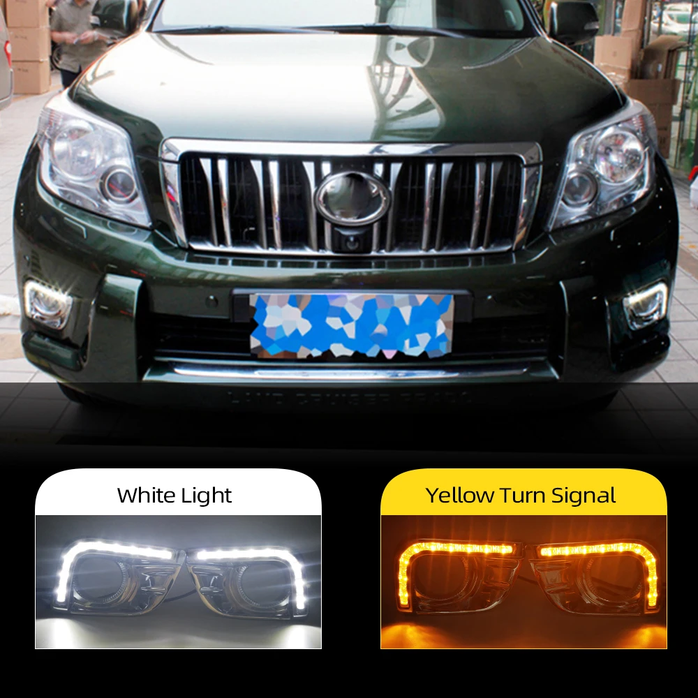 Для Toyota Prado FJ150 LC150 2010 2011 2012 2013 для Land Cruiser 2700 Автомобильный светодиодный DRL