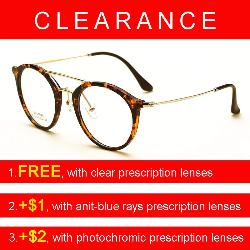 Очки с двойной перемычкой для мужчин и женщин винтажные оптические аксессуары в