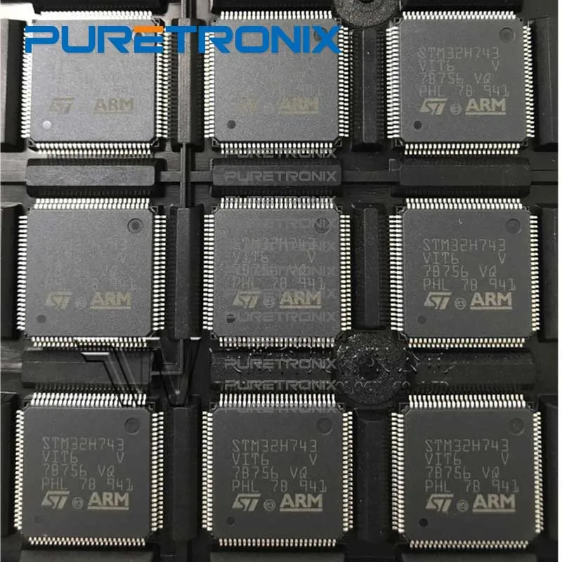 Микроконтроллер STM32H743VIT6 STM32H7 IC 32 Bit 480MHz 2MB FLASH 100 LQFP оригинальный новый|Запчасти для