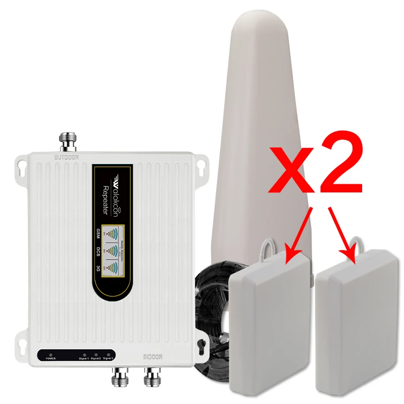 Mobile Zain-repetidor amplificador de celular, 2g, 3g, 4g, antena de comunicaci&oacute;n 900, 1800, 2100, con una o dos antenas-5