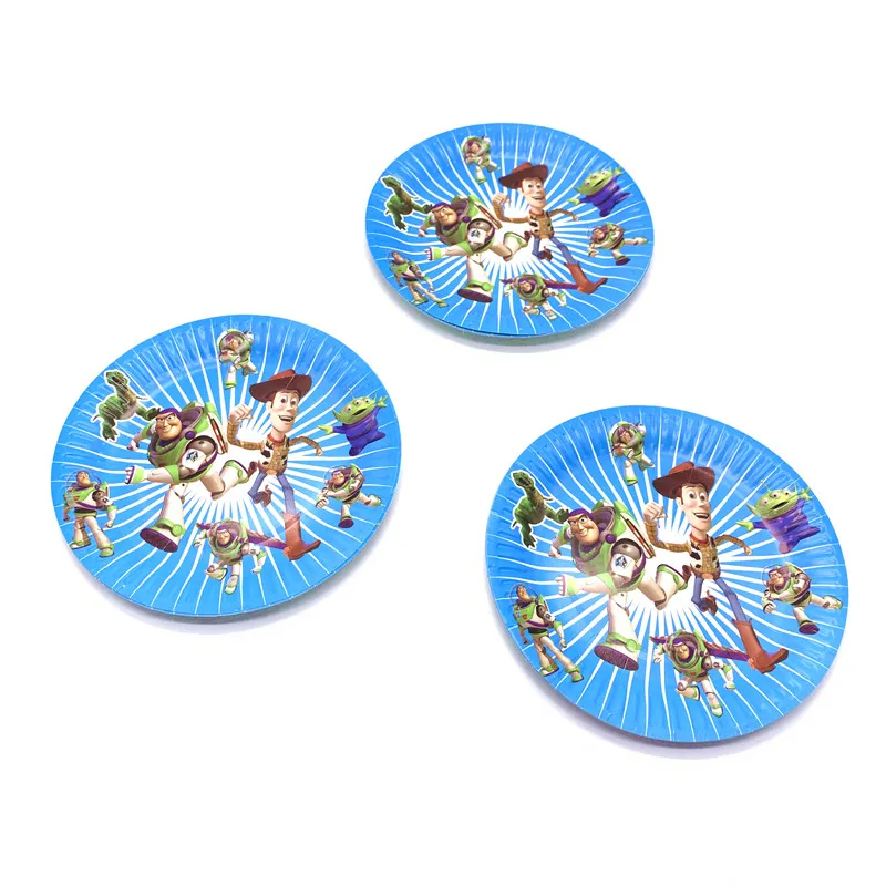 

81Pcs Toy Story Birthday Party Decorations Supplies Paper Plates Cups Napkins Gift Bag Tablecloth Baby Girls Birthday Party Sets