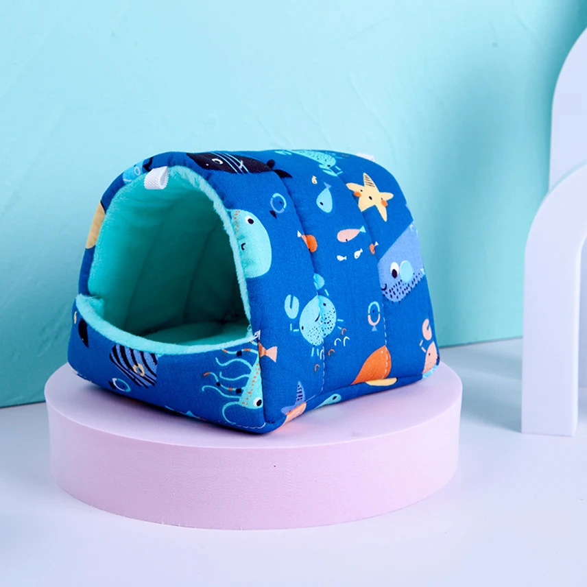 hamster house small animals winter warm mini cage chinchilla rat house guinea pig squirrel rodent sleeping bed accessories free global shipping
