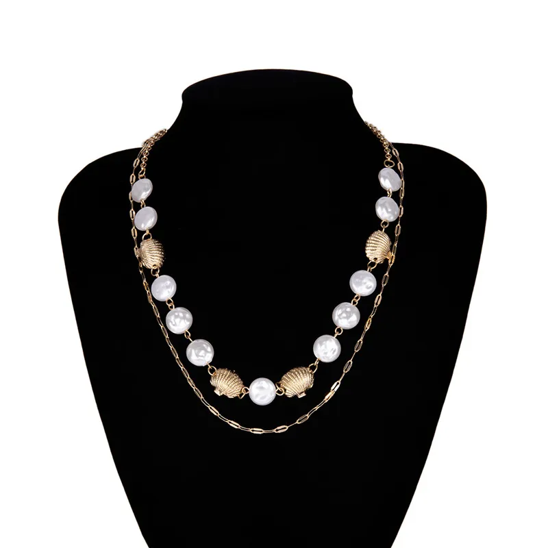 Женское Ожерелье из жемчуга BUTEELUVV в стиле барокко элегантные металлические