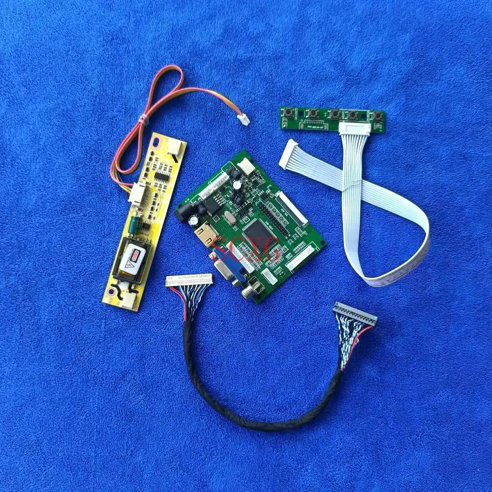 

VGA AV HDMI-compatible DIY Kit 1280*800 LCD Controller Drive Board Fit LTN154X5/LTN154X9/LTN154XB Panel LVDS 30-Pin 2CCFL Matrix