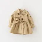 Детская куртка Casaco Infantil Girl, Детское пальто, весна 2020, детский Тренч, ветровка с двойной грудью для девочек, детская куртка для детей