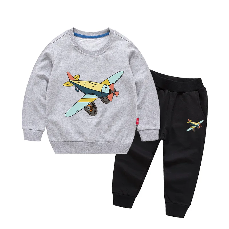 

ZWF1304 Baby Boy Girl Set Character Pattern Toddler Kids Child Warm Good Quality Cotton Clothes Winter Fall Spring