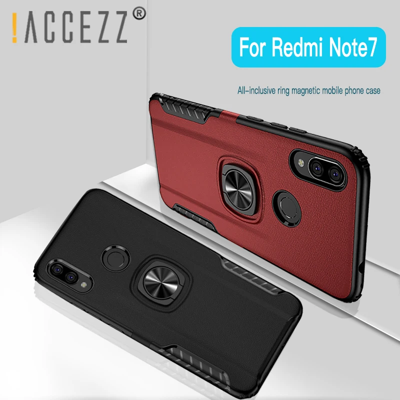 ! ACCEZZ TPU подставка с магнитным кольцом мобильный чехол для телефона Xiaomi Redmi Note7