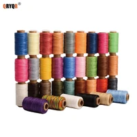 50m 0 8mm flat waxed thread cord leather sewing hand stitching thread leather craft tools