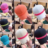 2021 new lady baseball cap sunscreen cap candy color cotton adjustable high quality fashion colored cap