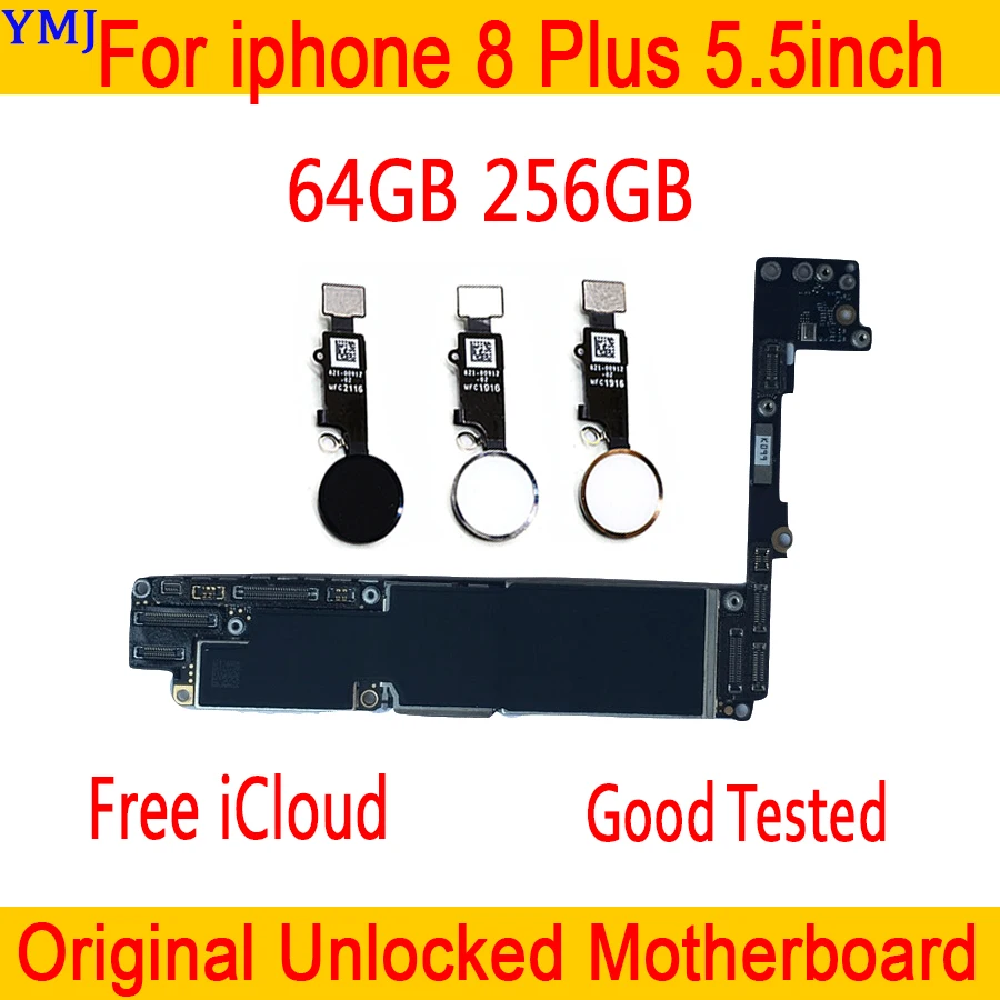 Материнская плата для iphone 8 Plus 64 ГБ 256 чистая iCloud 100% оригинальная разблокированная