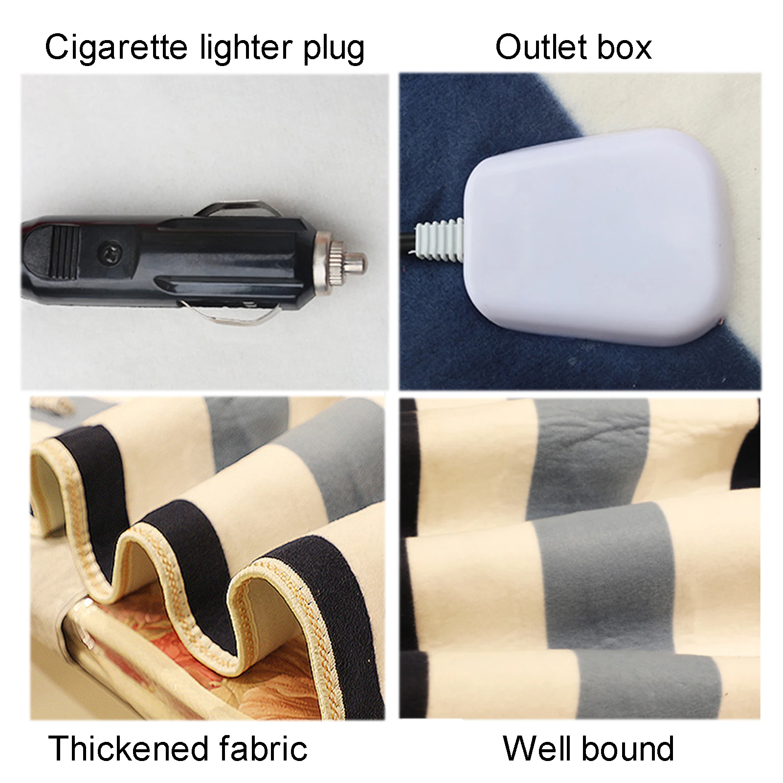 

24V Thickened Fiber Truck Car Electric Blanket Heated-Cushion