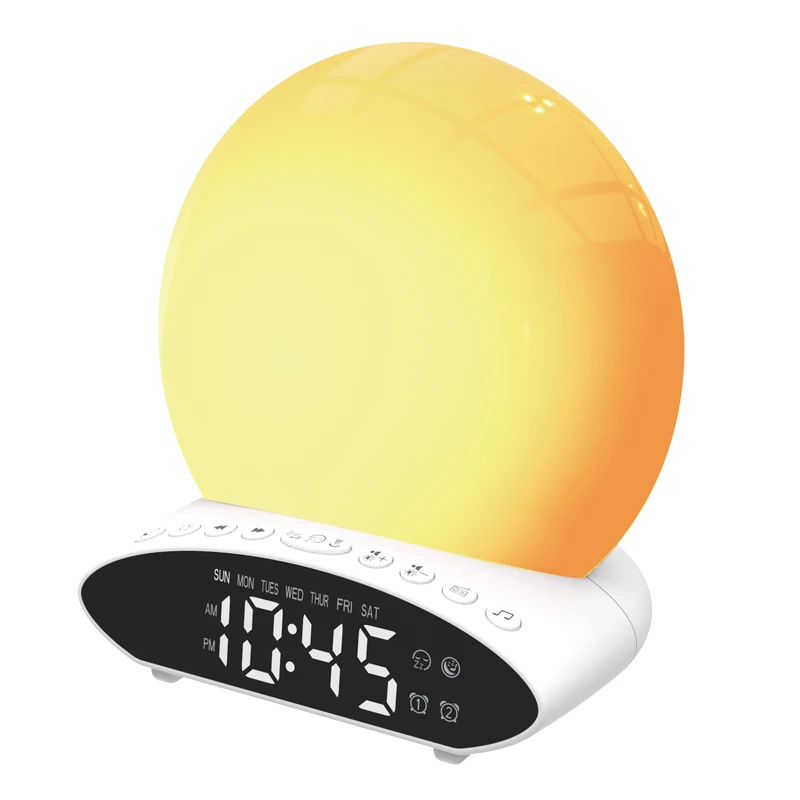 Восход будильник с проекцией Wake Up светодиодный ночной Светильник для детской