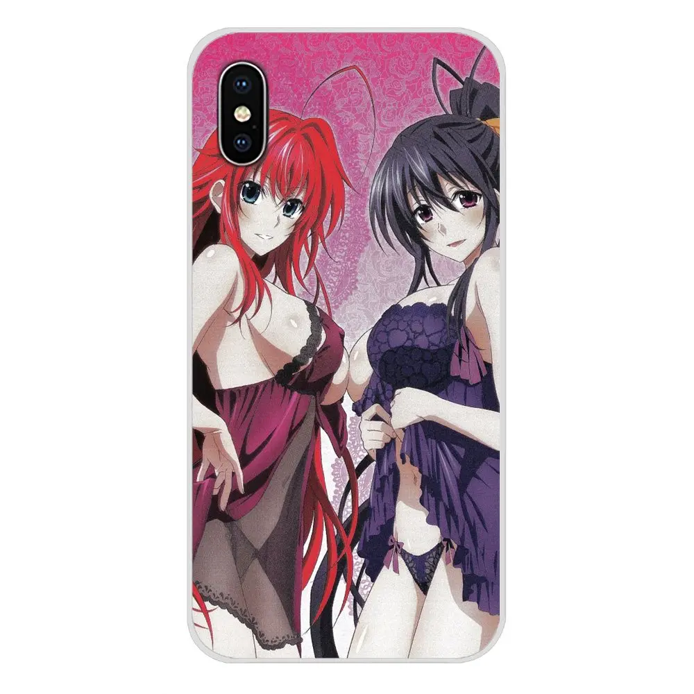 Akeno Риас Gremory средней школы Dxd силиконовый чехол для Apple iPhone X XR XS MAX 4 4S 5 5S 5C SE 6 6S 7 8 Plus