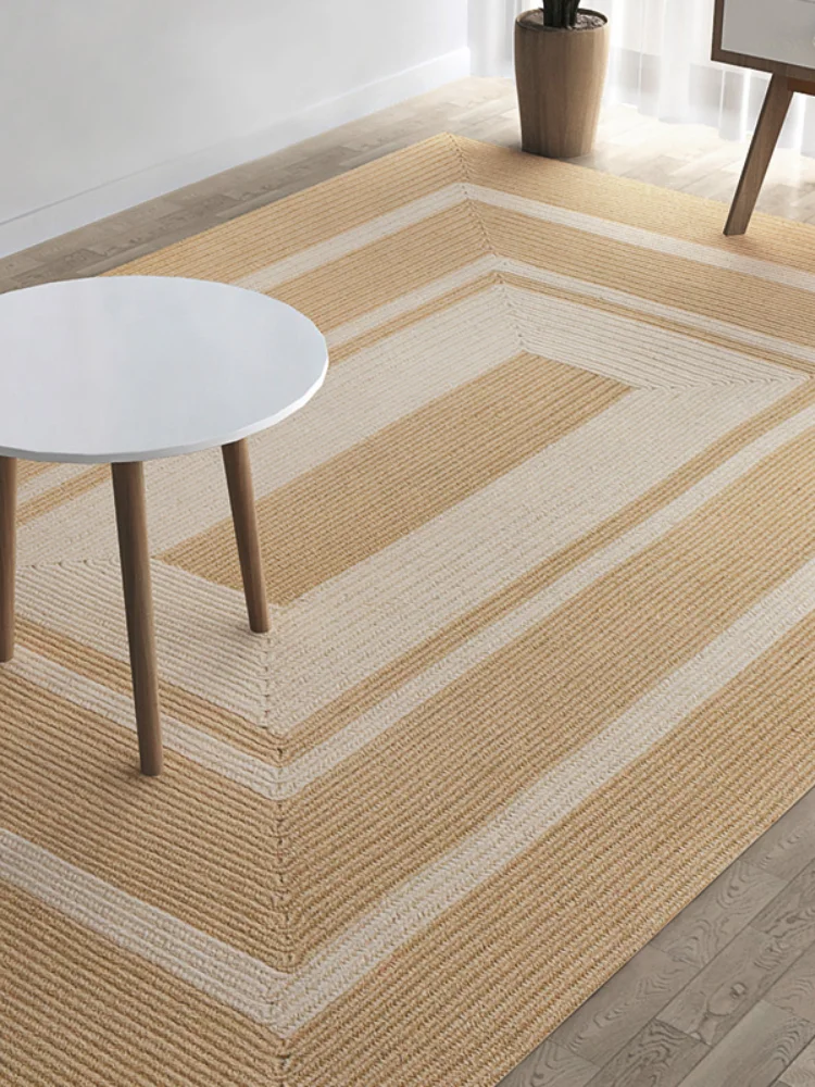 値段 居間用の手作り織りカーペット,寝室用の日本のタミ生地,丸い毛布,カスタムメイド,100% ジュート