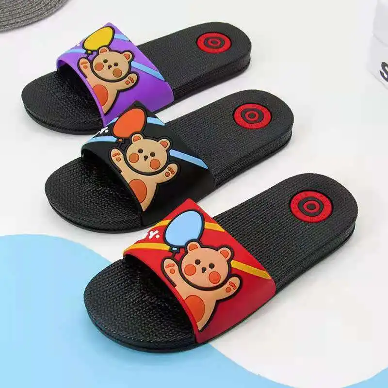 

Slippers women's summer indoor home thick-soled wear-resistant bathroom non-slip men and women slippers, Korean casual and comfo