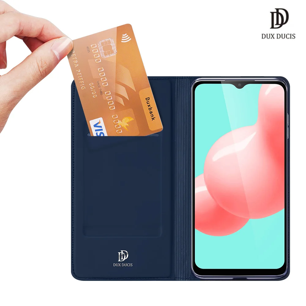 

For Samsung Galaxy A32 5G DUX DUCIS Skin Pro Series Leather Wallet Flip Case Full Protection Steady Stand Magnetic Closure