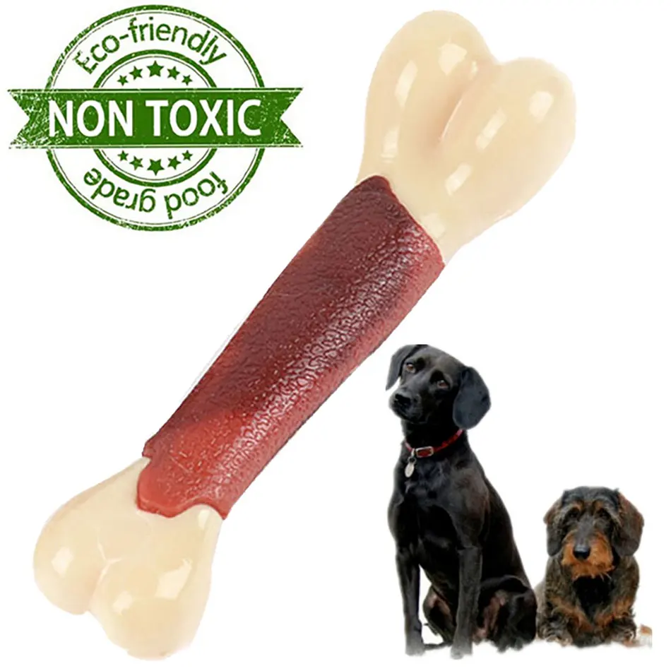 

Nylon Dog Bone Chew Toy Non-toxic Indestructible Tough Toy For Small Large Big Dog Game Play Bite Resistant Puppy Pet Toy Hard