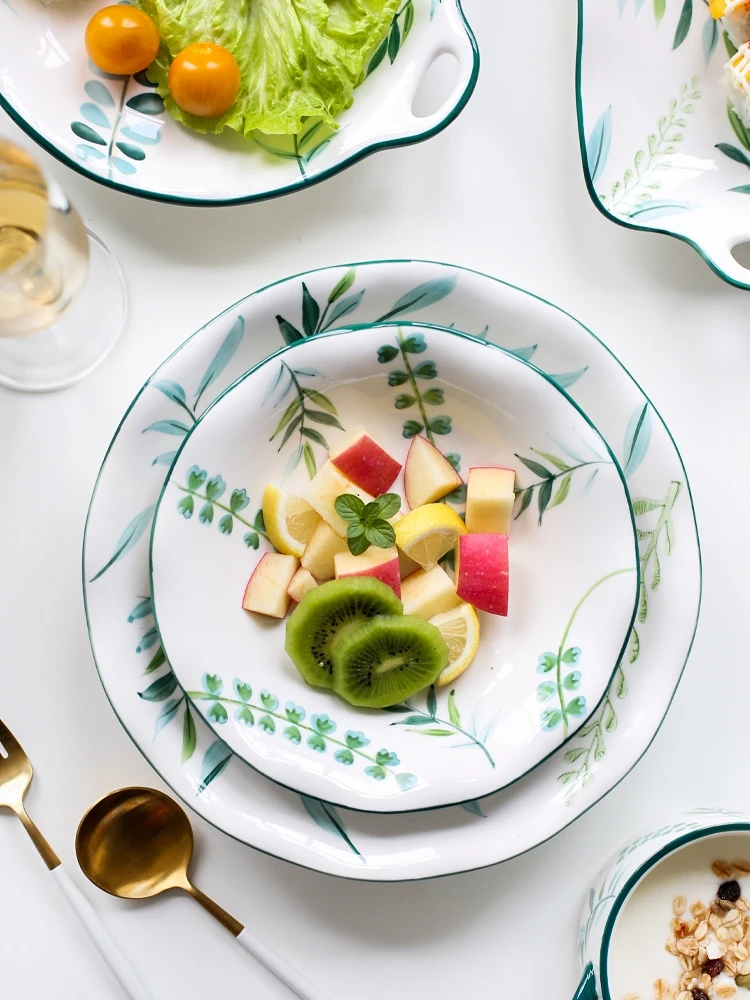 Керамическая посуда под глазурь домашнее блюдо миска для супа чашка