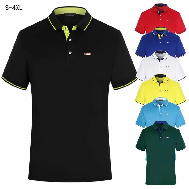 S 4XL новый дизайн 2020 летние мужские рубашки поло с коротким рукавом модные