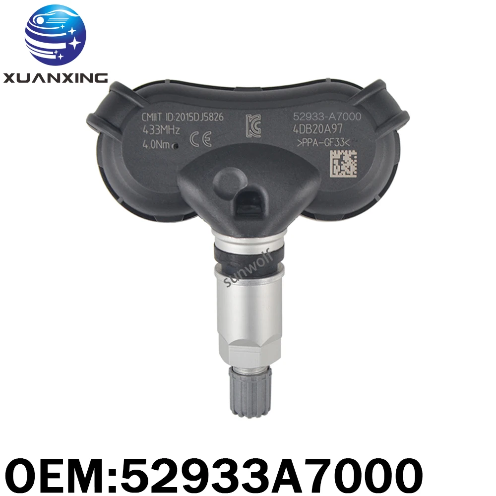 

52933-A7000 система контроля давления в шинах TPMS 315Mhz для Kia Forte 2013/05-2015/12 52933A7000