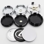 4 шт. 3D 56 мм 60 мм 65 мм 68 мм логотип автомобиля эмблема колпачок центральной ступицы колеса Автомобильный обод ремонт пылезащитный значок колпачки наклейки аксессуары LKSS